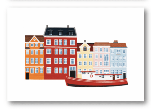 carte postale port Nyhavn