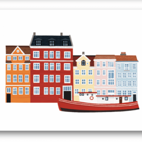 carte postale port Nyhavn