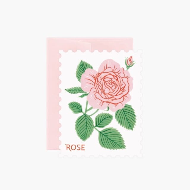 carte découpée rose