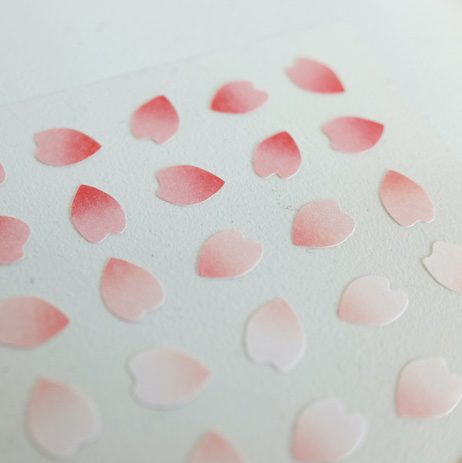 detail petales stickers