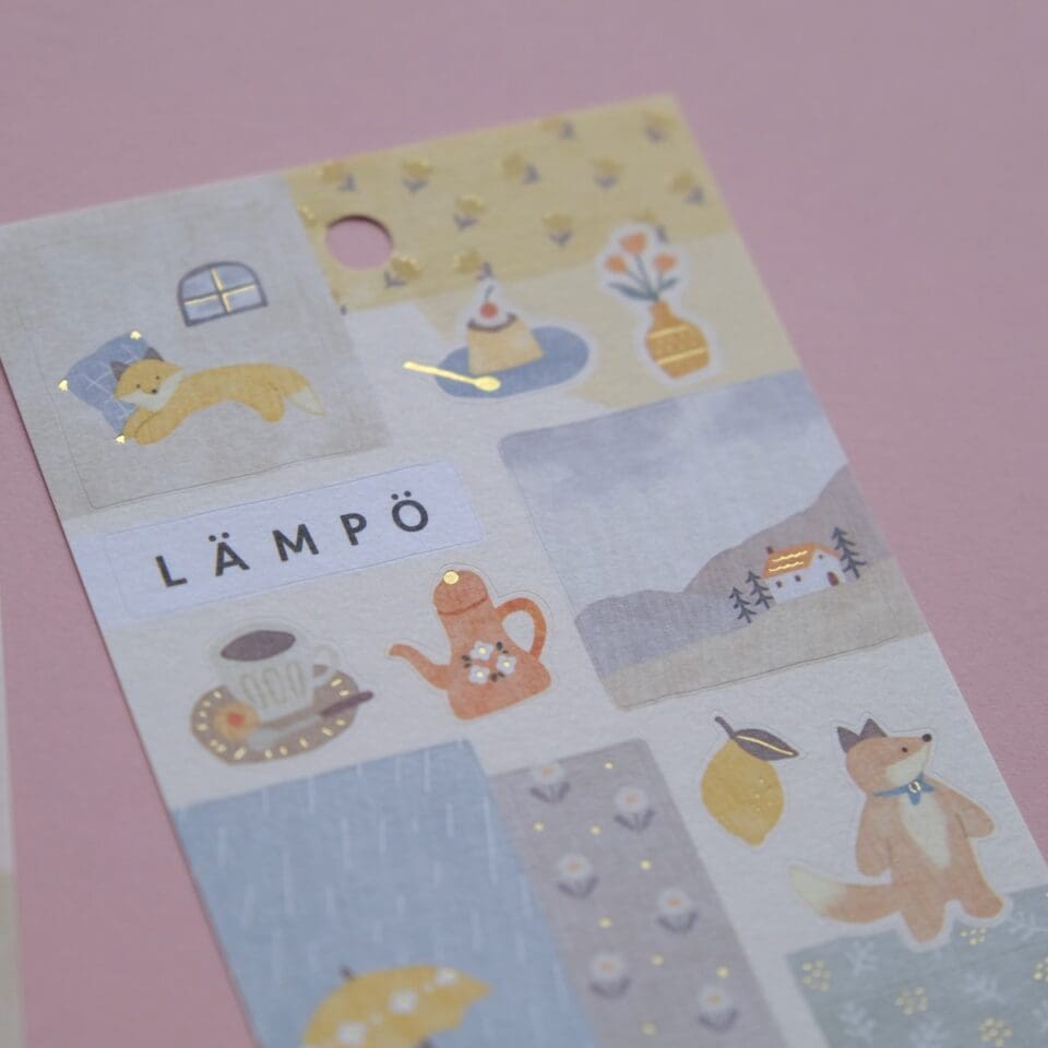 Stickers Lämpö Renard Sous La Pluie – Image 3