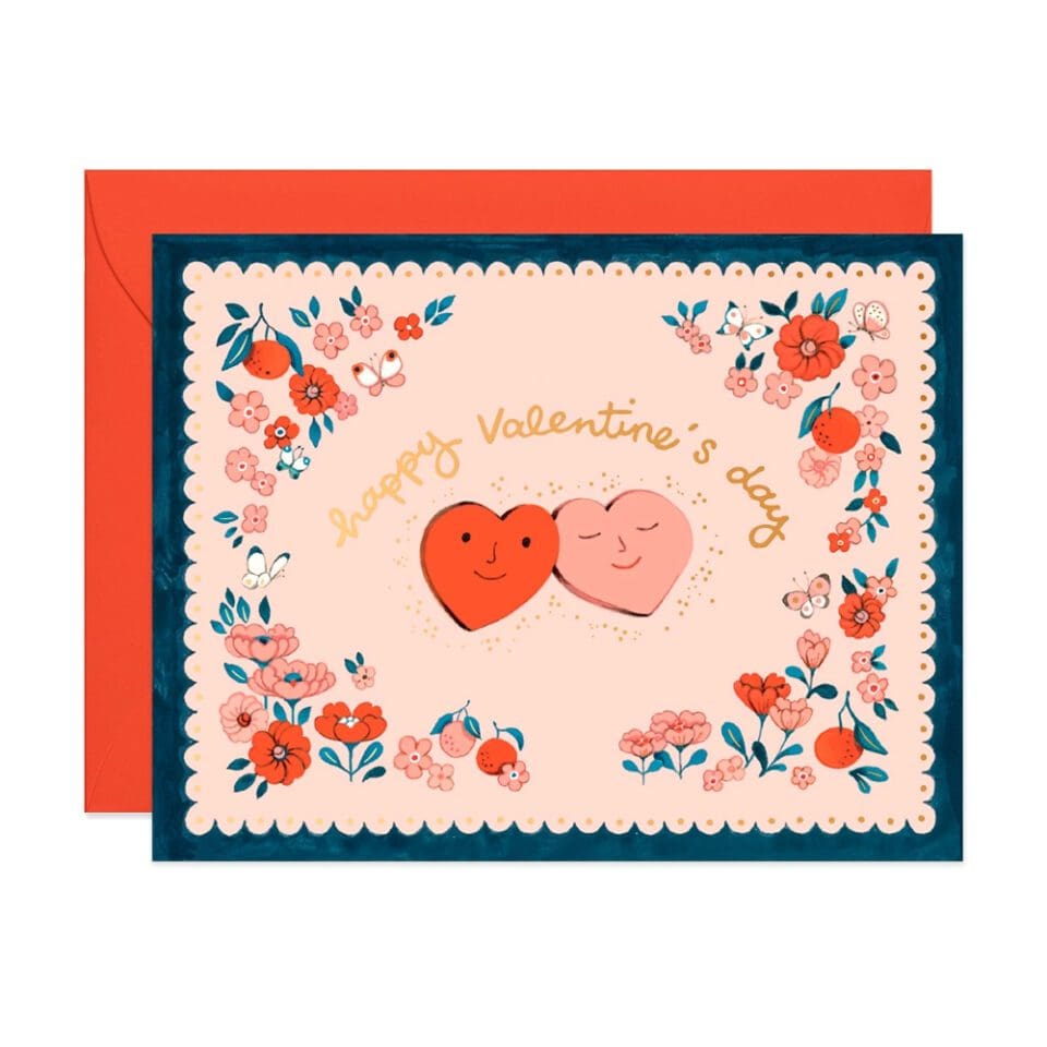 Carte Timbre saint-valentin