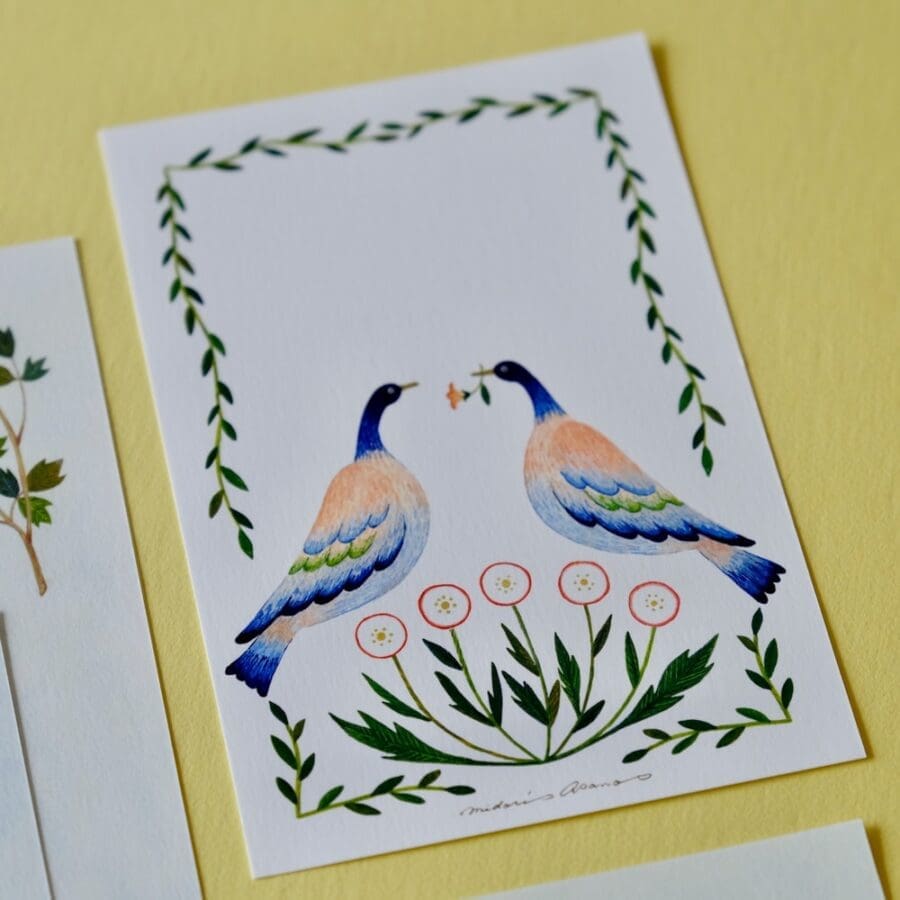 Carnet de Cartes Birds - Midori Asano – Image 3