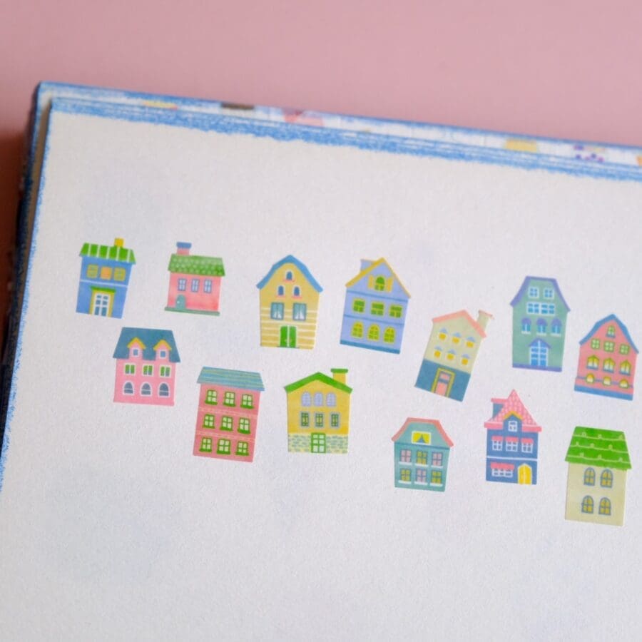 Autocollants Washi Cute Pastel House – Image 6