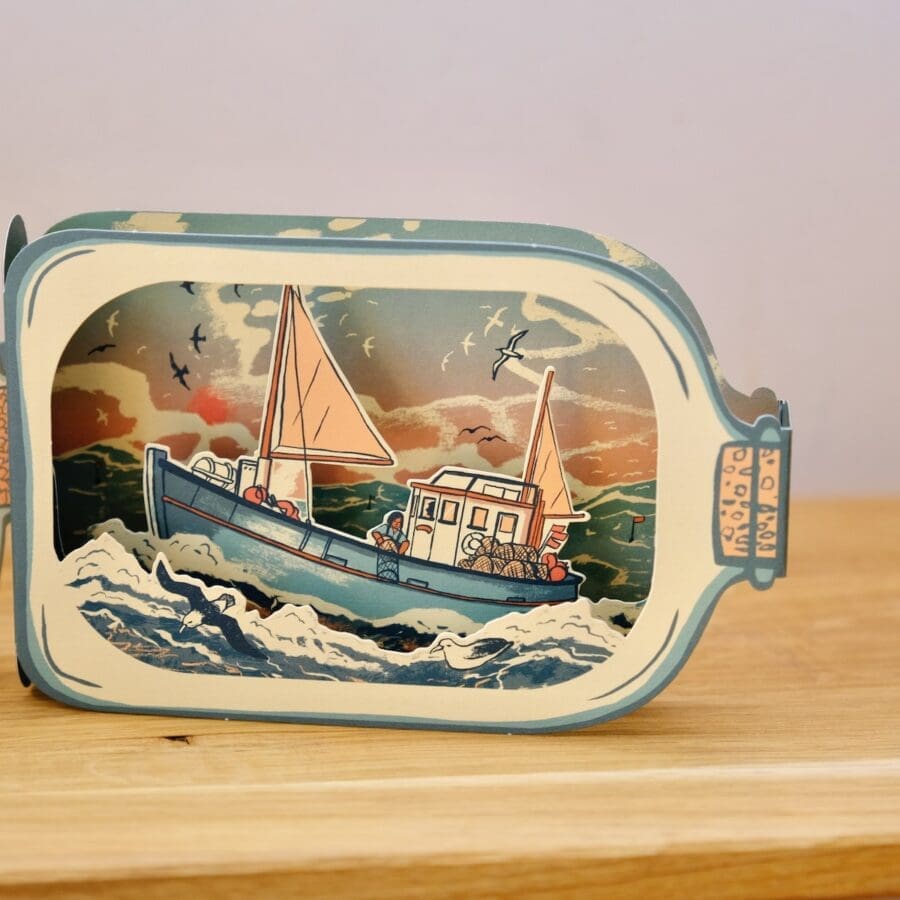 Carte 3D Pop-up Bateau de Pêche – Image 3