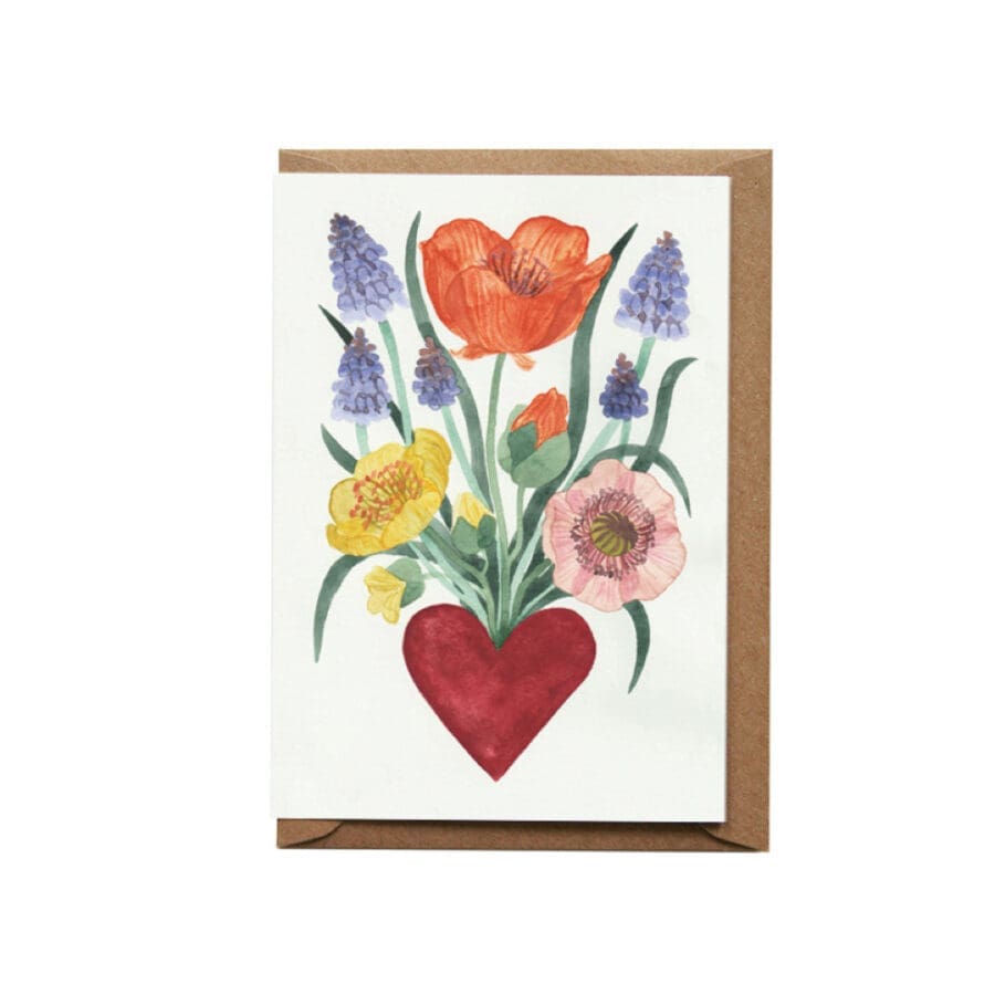 Carte de vœux Blooming Heart