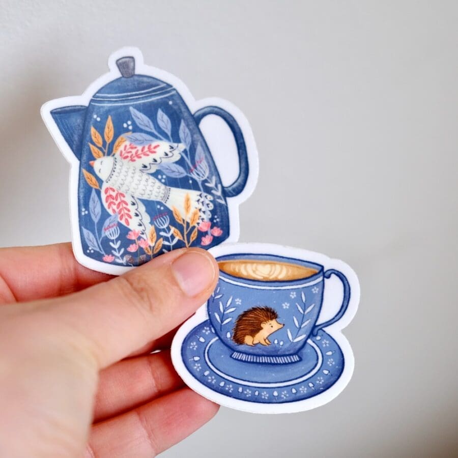 Sticker Tasse Hérisson – Image 3