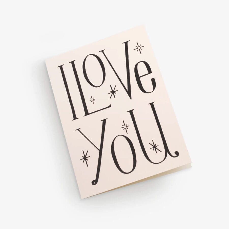 Carte de vœux I Love You