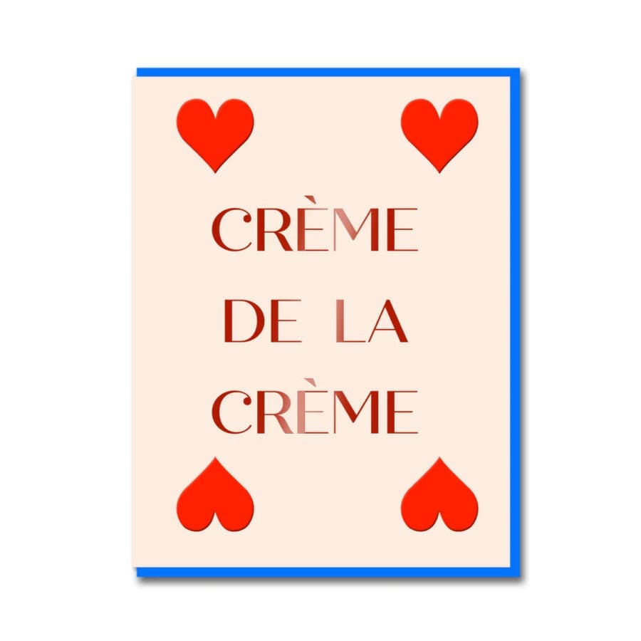 Carte Crème de la crème