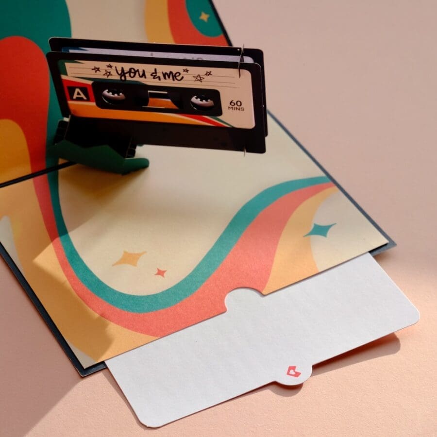 Carte Pop-Up Cassette The Perfect Mix – Image 3