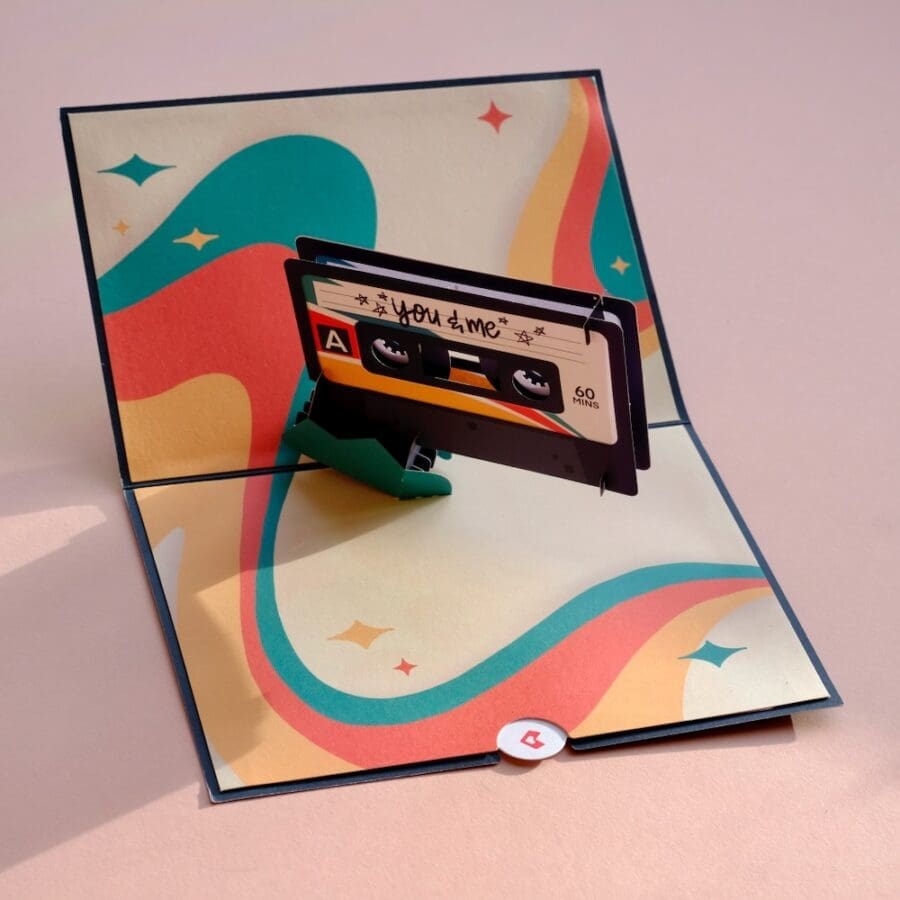 Carte Pop-Up Cassette The Perfect Mix – Image 4