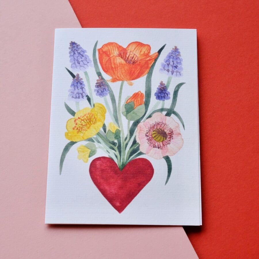 Carte de vœux Blooming Heart – Image 2