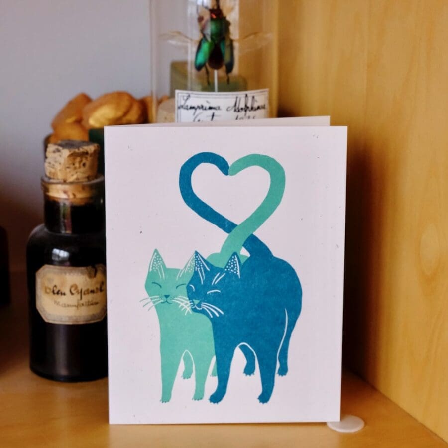 Carte Voeux Love Cats – Image 5