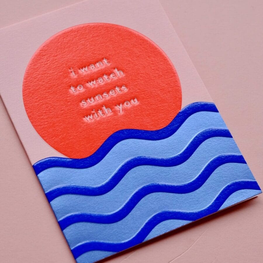 Mini Carte I Want To Watch Sunsets With You – Image 4