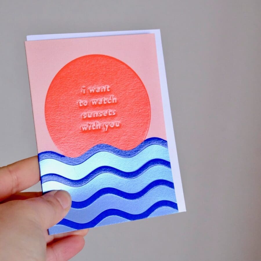 Mini Carte I Want To Watch Sunsets With You – Image 3