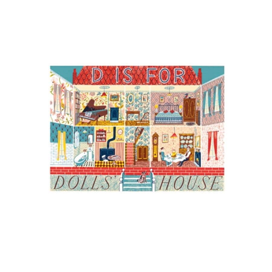 Carte de voeux Alphabet D for Dolls House