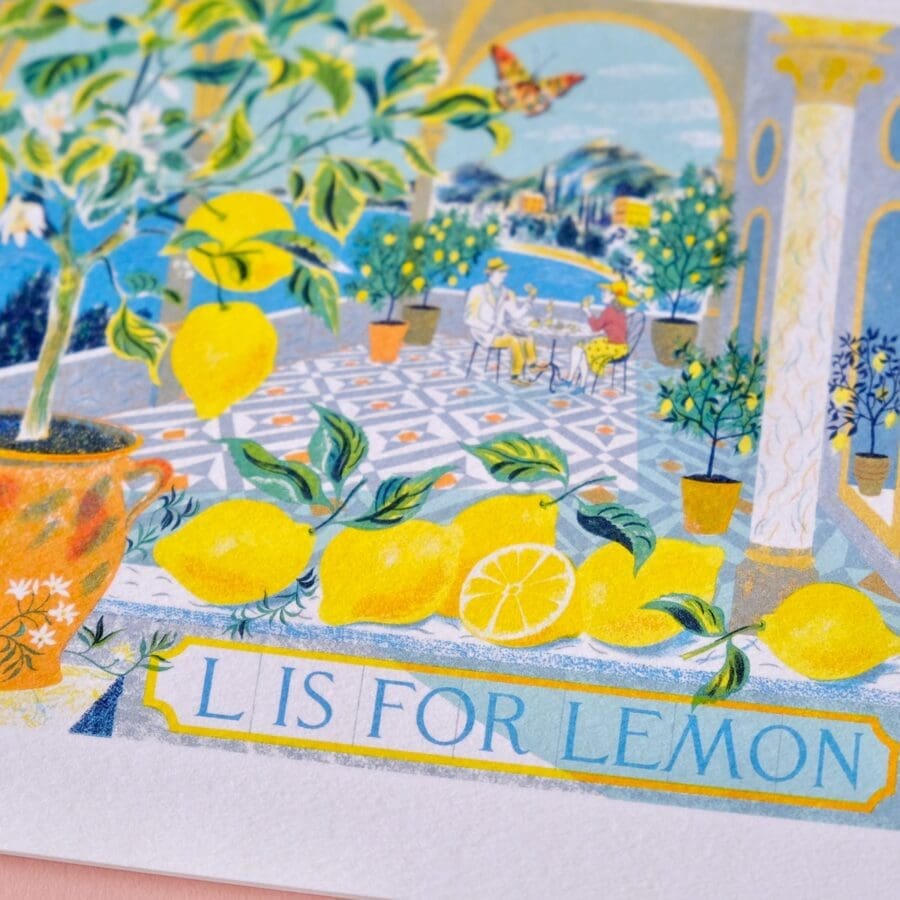 Carte de voeux Alphabet L is for Lemon – Image 3